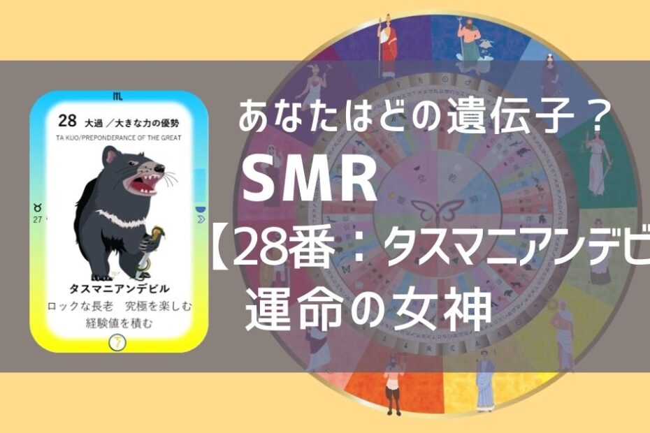 女性性開花のためのスピリチュアルな遺伝子占星術、ソウルミッションリコネクション®︎(SMR)眷属、２８番、タスマニアンデビル