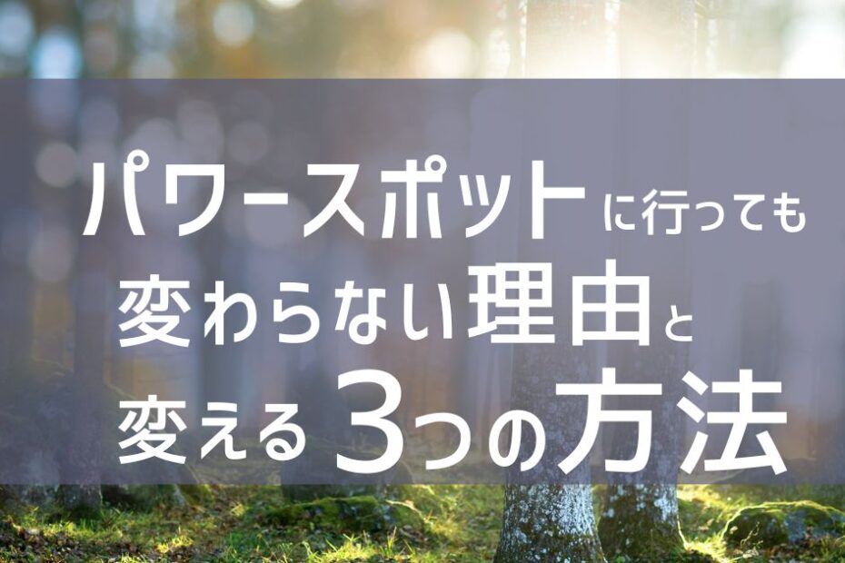 女性性開花のためのスピリチュアルなパワースポットによくある自然と木と光